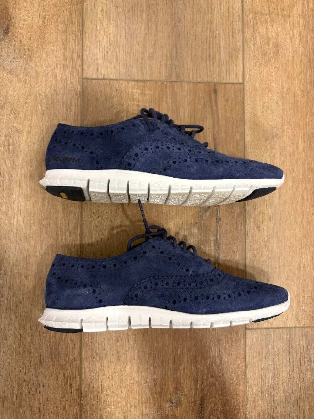 🌟 COLE HAAN 🌟 WOMEN'S ZEROGRAND SUEDE OXFORD SNEAKER NAVY SZ 7 B